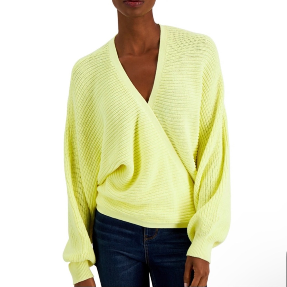 NWT INC International Concert Yellow Sweater Large